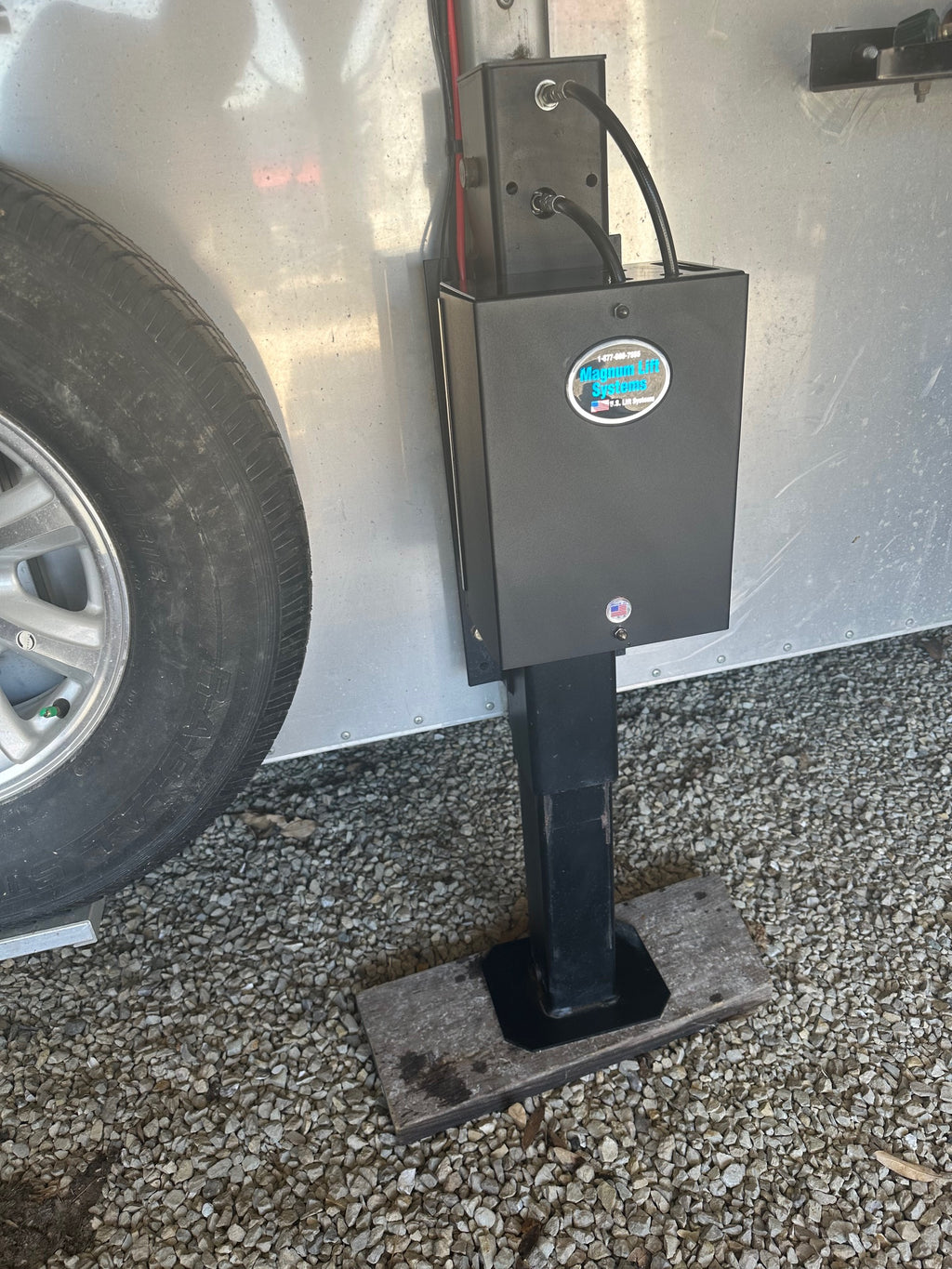 Single Leg Hydraulic Trailer Jack 12,000 lbs
