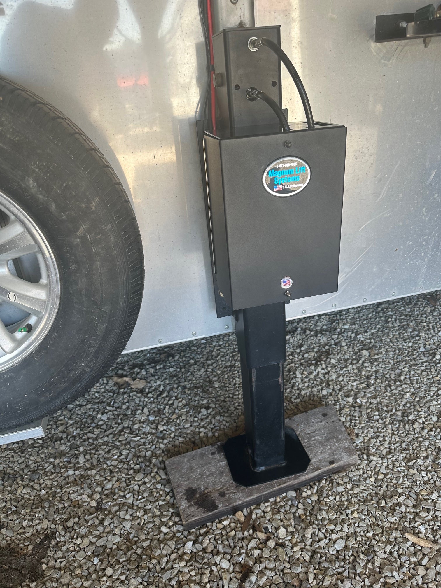 Single Leg Hydraulic Trailer Jack 12,000 lbs